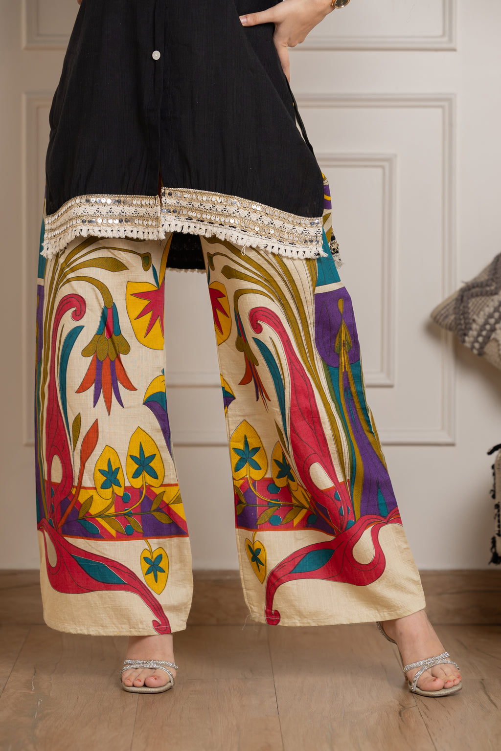 Shaayra – Cotton Kurta with statement palazzos