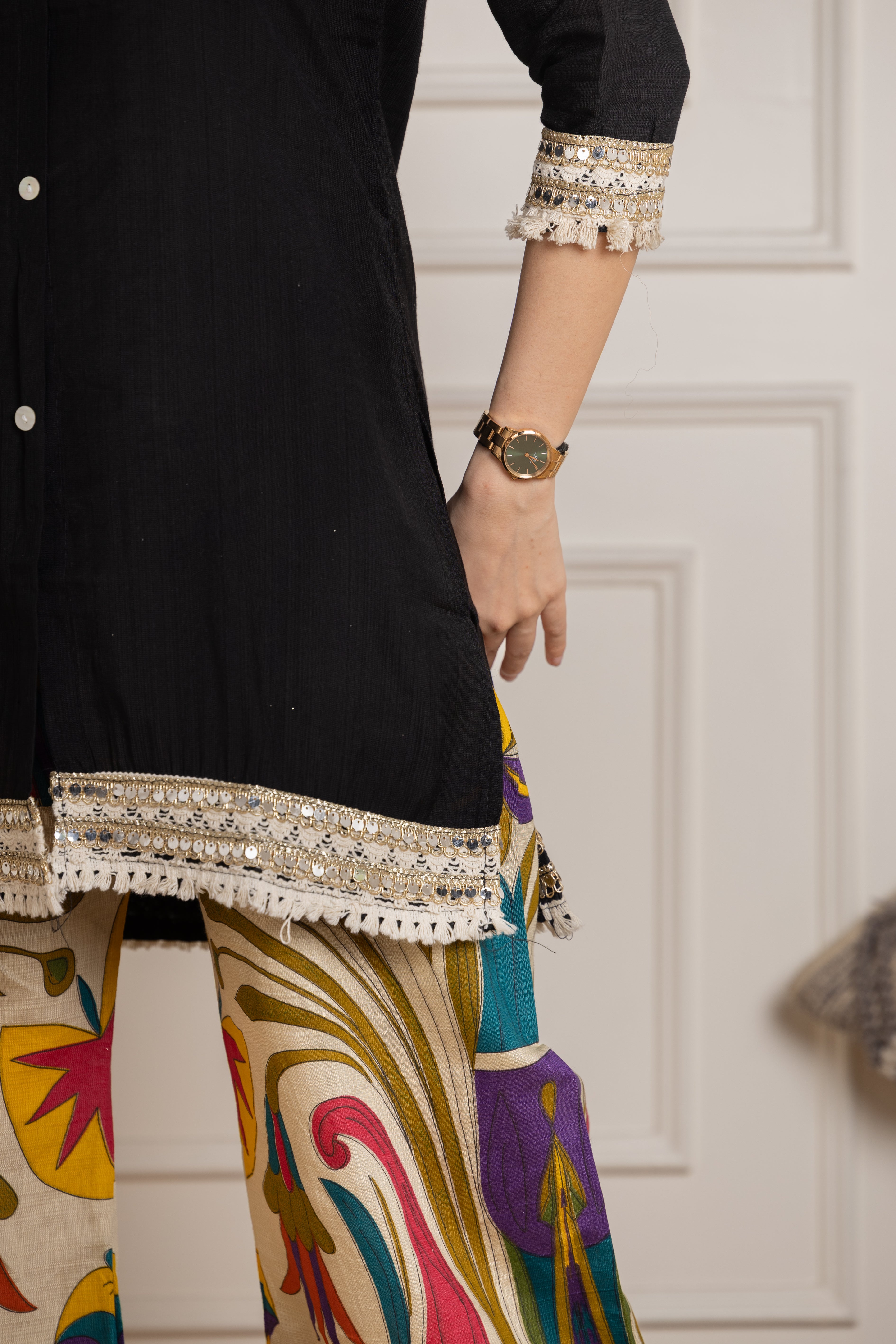 Shaayra – Cotton Kurta with statement palazzos