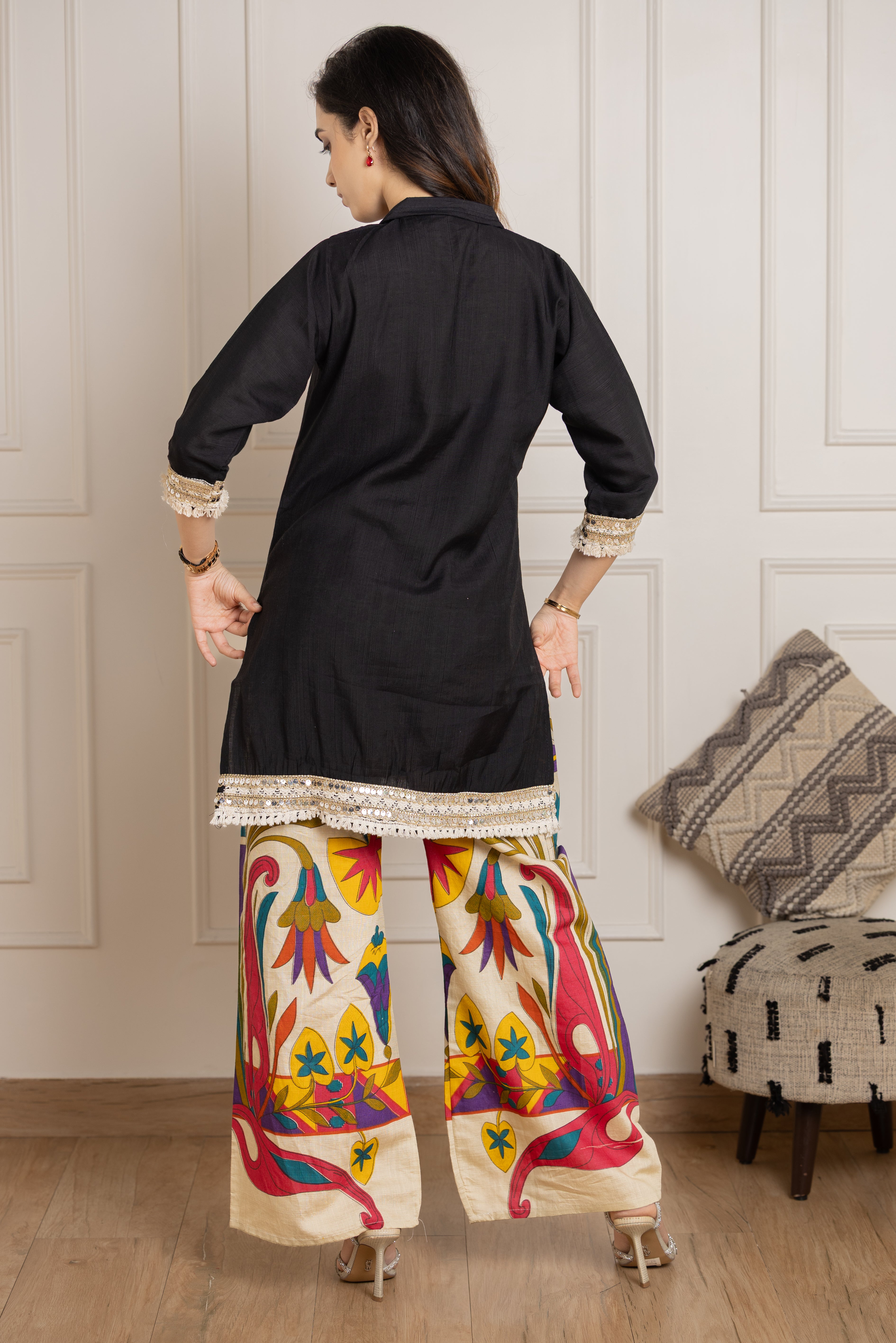 Shaayra – Cotton Kurta with statement palazzos