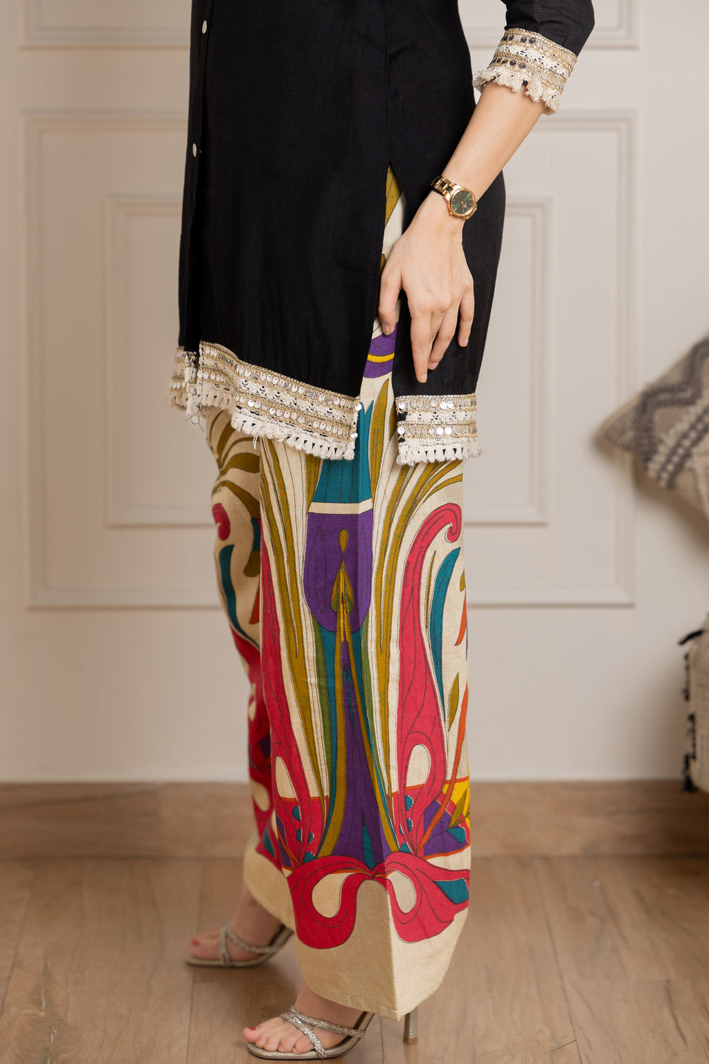 Shaayra – Cotton Kurta with statement palazzos