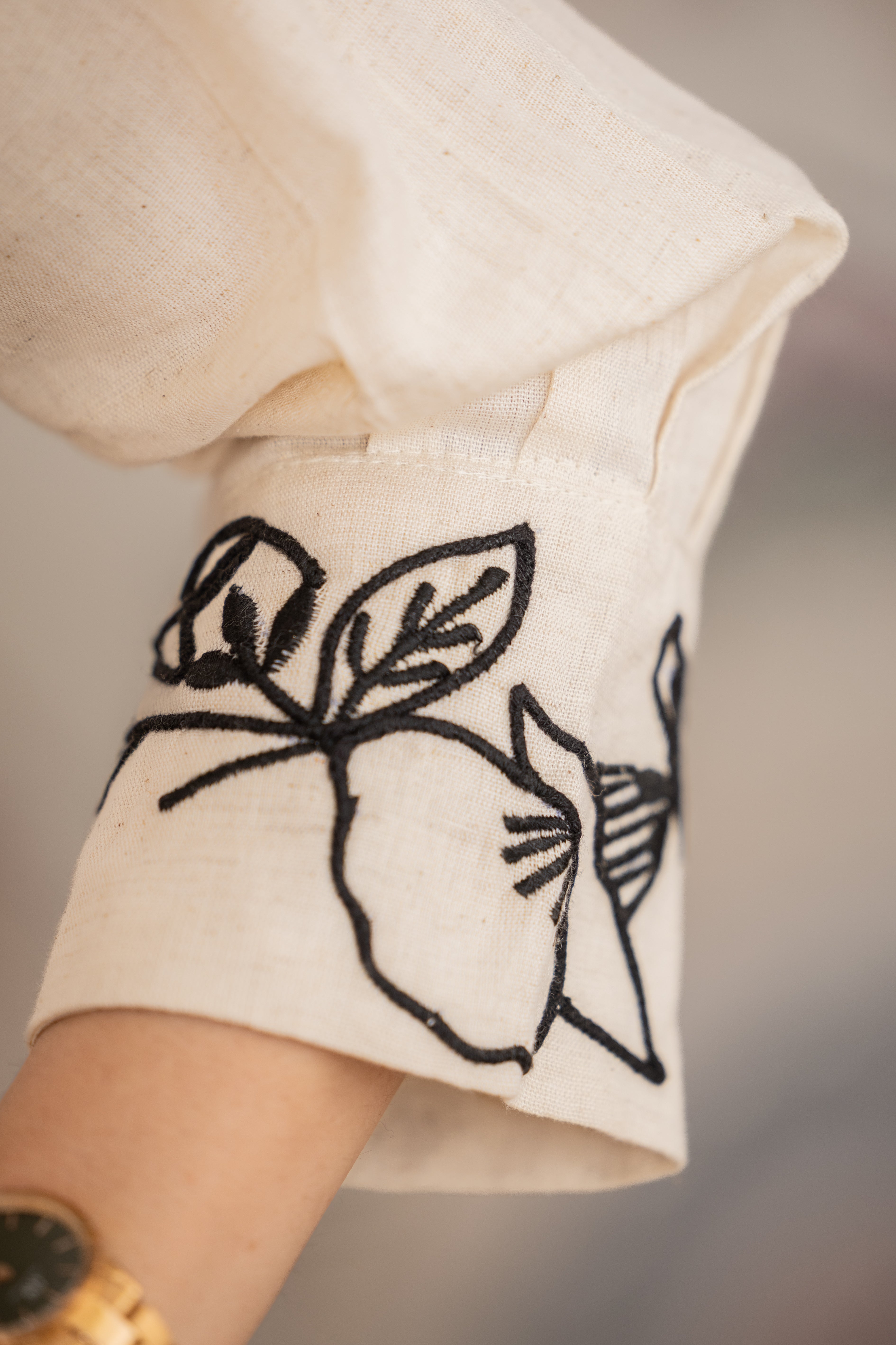 Saba – Cotton Flex  with Embroidered Flared