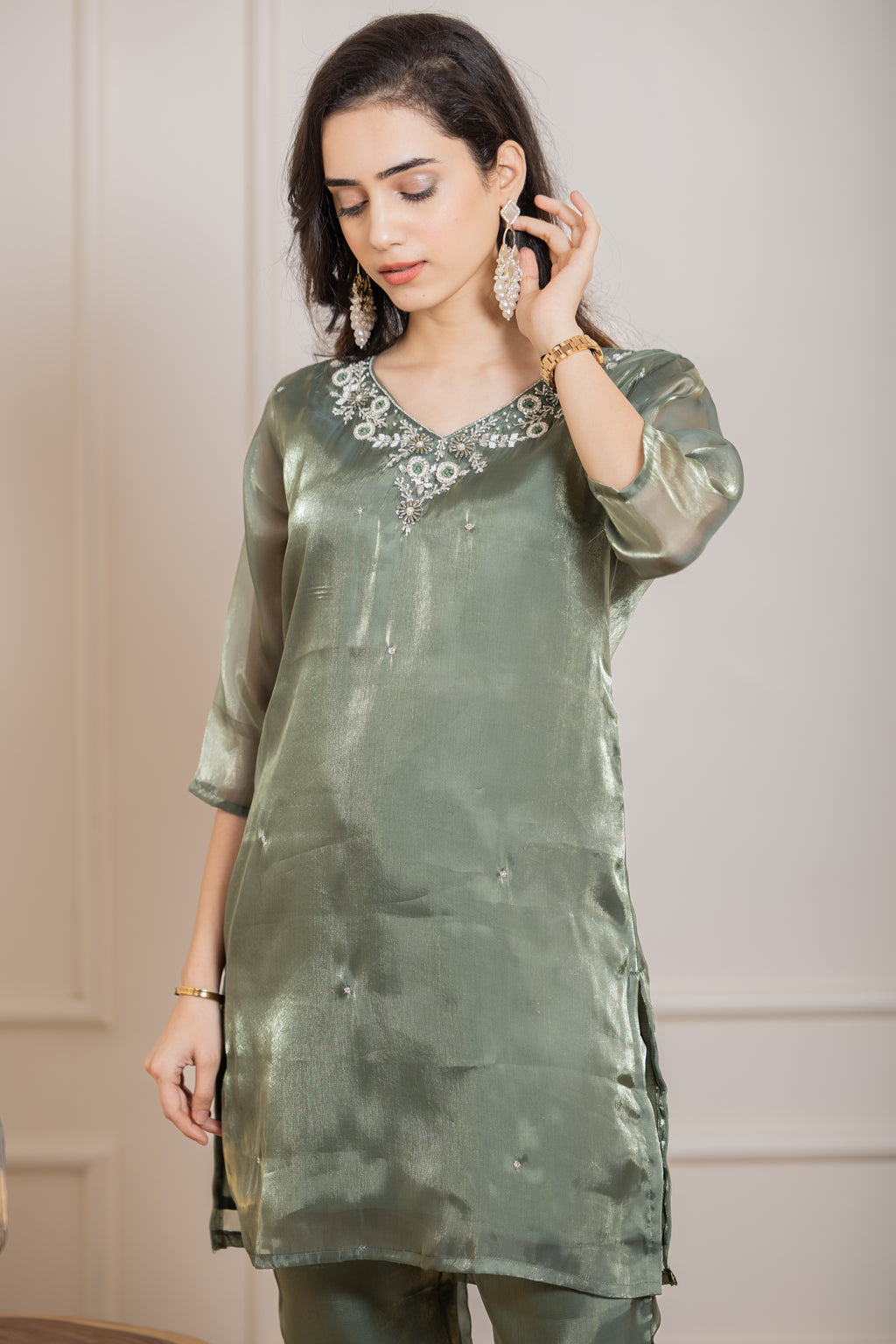 Zara – Emerald Jimmy Choo Straight-Cut