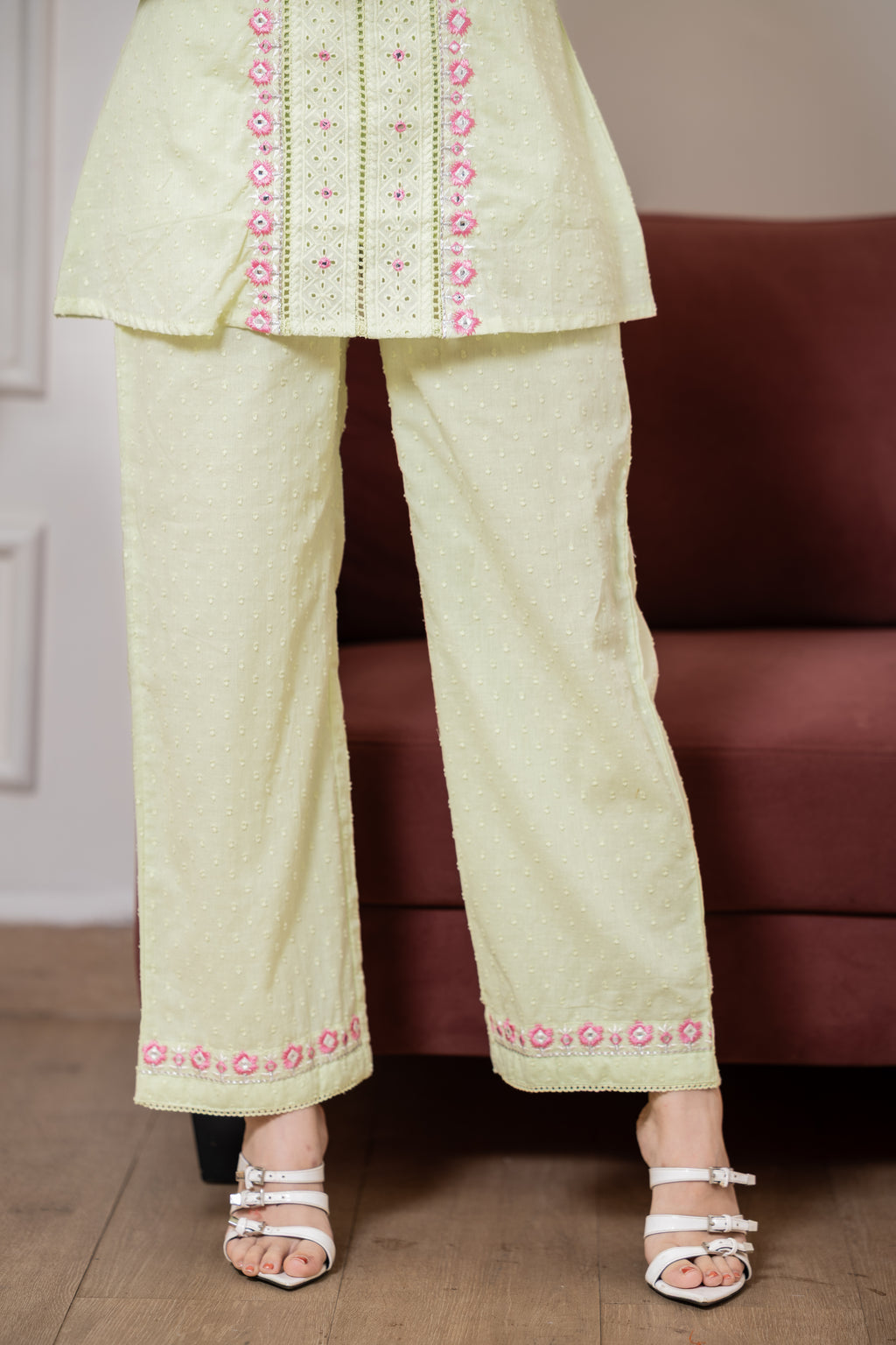 Adara – Pista Mal Cotton Short Kurta