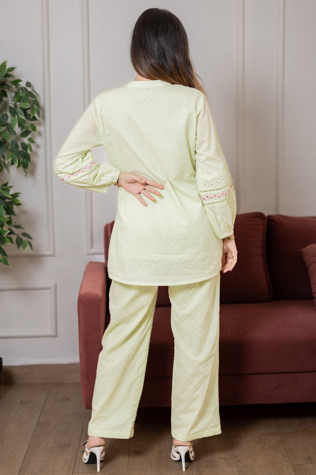 Adara – Pista Mal Cotton Short Kurta