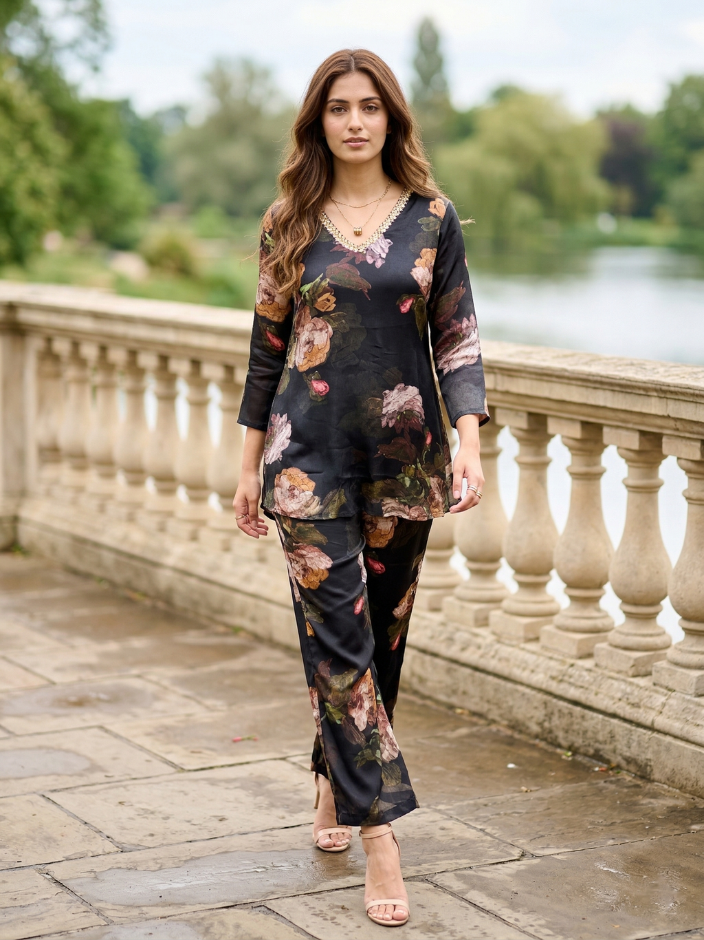 Rich Black Chinnon Co-ord