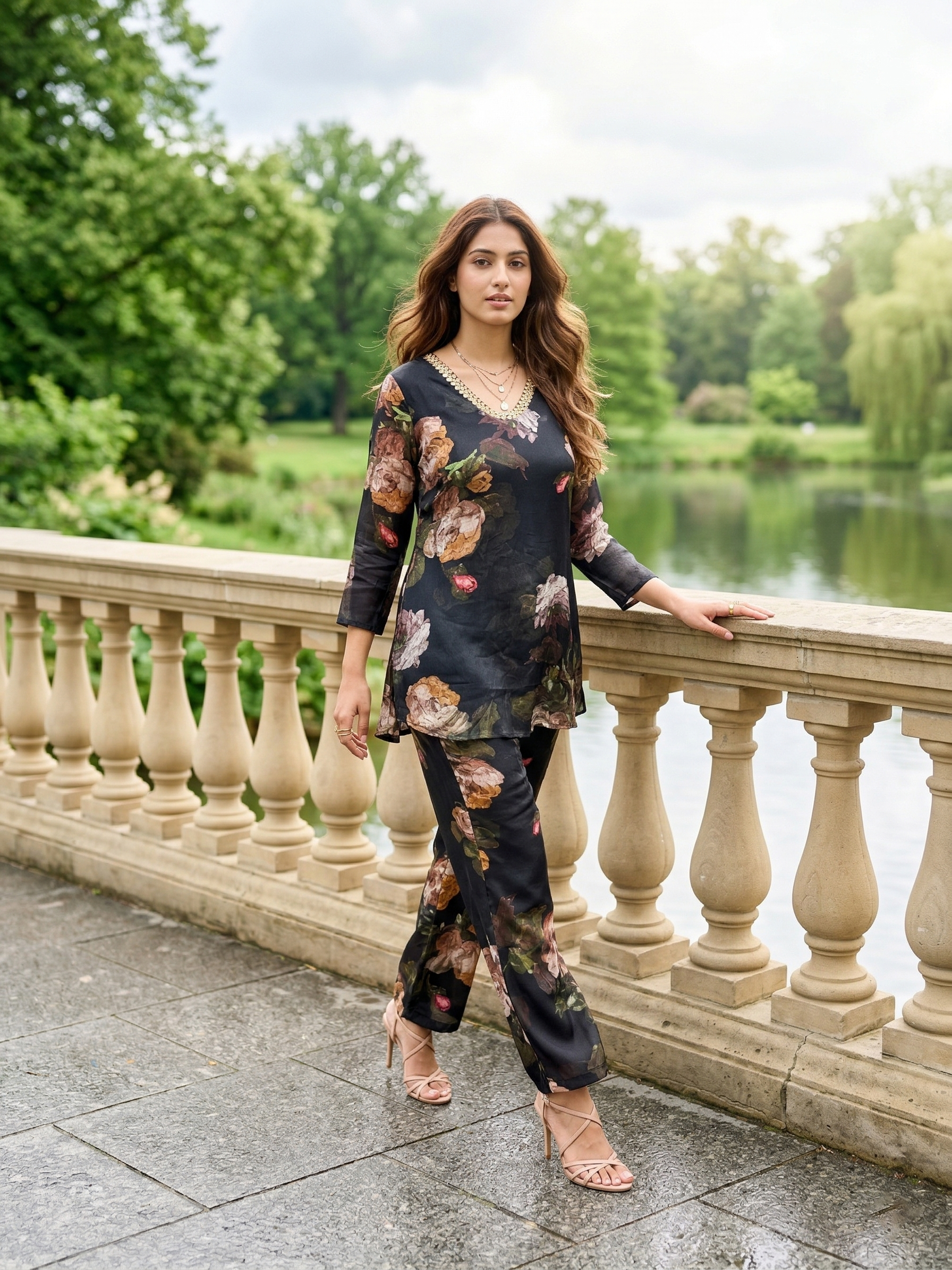 Rich Black Chinnon Co-ord